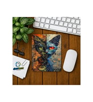 Soyut Kedi Baskılı Oyuncu Mousepad 0280