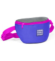 Coral High Sport Mor-Gri İki Bölmeli Bel Çantası