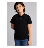 Defacto Regular Fit Siyah Erkek Çocuk Polo Yaka T-shirt K1689A6/BK81