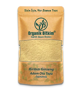 Organik Bitkim Kırmızı Ginseng (Adam Otu) Toz 500 gr