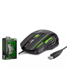 Hadron HDG30 7D Gaming Mouse 3600 DPI Rainbow LED Siyah-Yeşil