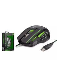 Hadron HDG30 7D Gaming Mouse 3600 DPI Rainbow LED Siyah-Yeşil