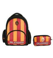 Galatasaray Erkek Çocuk Çizgi Baskılı Suni Deri Okul Çantası ve Kalemlik Seti (İkili Set) - SETME25556C (Çok Renkli)