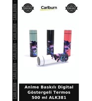 Özel Üretim Anime Baskılı Digital Göstergeli Termos 500 ml ALK381