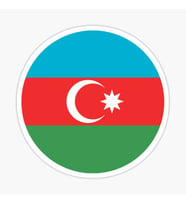 Azerbaycan Azerbaijan 18 Cm Araba Arka Cam Sticker MD11