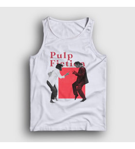 Presmono Unisex Beyaz Dance Film Pulp Fiction Atlet 248380tt