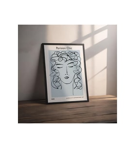 Dekoratif Çerçevesiz Poster Parisian  Soyut Çerçevesiz Tablo