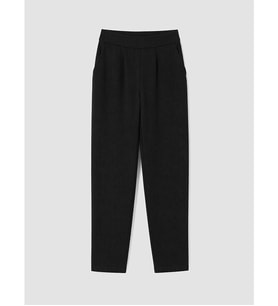 LCW Comfort Siyah Beli Lastikli Kadın Krep Pantolon
