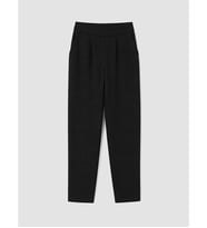 LCW Comfort Siyah Beli Lastikli Kadın Krep Pantolon