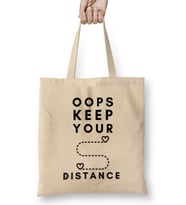 OOPS KEEP YOUR DISTANCE Bez Çanta Uzun Saplı