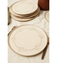 Keramika Taupe Bloom Nordıc Servis Tabağı 28 Cm 6 Adet 22528