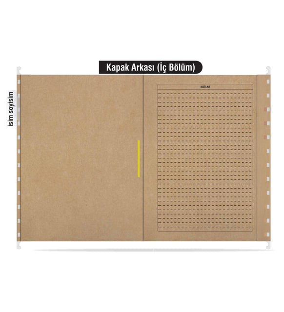 Metal Askılı Personel Özlük Dosyası 4 Yapraklı 25 li Paket