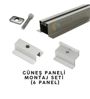 Güneş Paneli Montaj Seti (6 Panel)