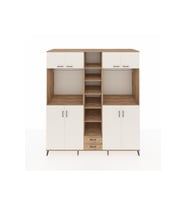 Kronos Dolap 14 Raflı 2 Çekmeceli 2 Askılı 220x59x243 Çam-Aytaşı/Çam