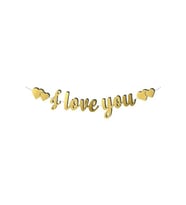 Kaligrafi Banner Gold I Love You M247