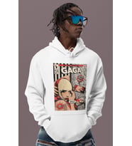 Lady Gaga Tasarım Baskılı Unisex Oversize Şarkıcı Hoodie