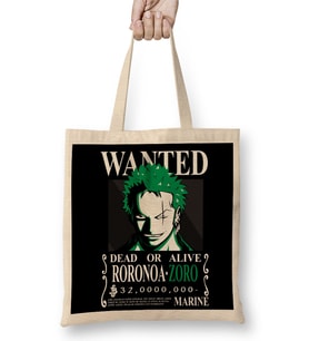 Sudadera Wanted Zoro One Piece Anime Mujer Hombre Bez Çanta Uzun Saplı