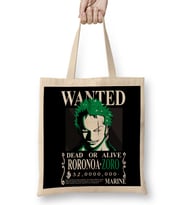 Sudadera Wanted Zoro One Piece Anime Mujer Hombre Bez Çanta Uzun Saplı