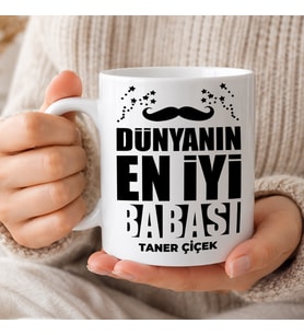 eJOYA Babalar Günü Temalı Kişiye Özel Kupa Bardak 116522