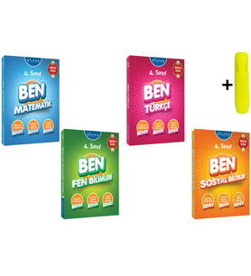 Bilfen Yayınları 4.sınıf Ben Matematik Fen Türkçe Sosyal Etkinlik Kitabı Seti