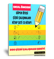 Okul Öncesi SÜPER ÖTESİ Çizgi Çalışmaları Kitap Seti (3 Kitap)