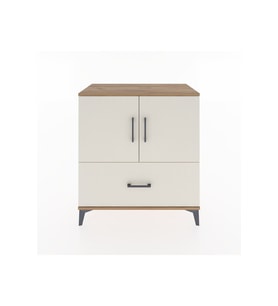 Hyperion Şifonyer Tek Raflı Tek Çekmeceli 2 Kapaklı 88x44x96 Çam-Aytaşı