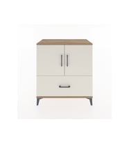 Hyperion Şifonyer Tek Raflı Tek Çekmeceli 2 Kapaklı 88x44x96 Çam-Aytaşı