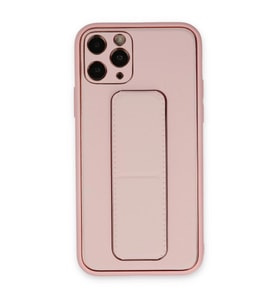 İphone 11 Kılıf Co Deri Standlı Kapak - Pembe