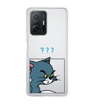 Xiaomi Mi 11T - 11T Pro Uyumlu Tom ve Jerry Tasarımlı Şeffaf Telefon Kılıfı