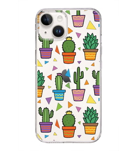 PrintiFy Apple  iPhone 14 ile Uyumlu 1mm Slim Fit Water Color 4 Baskılı Şeffaf  Kılıf