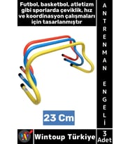 #AntrenmanMalzemesi Futbol Basketbol Atletizm Fitness Hız Çeviklik Antrenman Engeli 23 Cm X 3 Adet