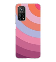 Xiaomi Mi 10 T Uyumlu Kapak  Renk Cümbüşü Tasarımlı Şeffaf Silikon Kılıf