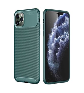 Apple iPhone 11 Pro Kılıf Esnek Soft Karbon Tasarım Legion Serisi (Yeşil)