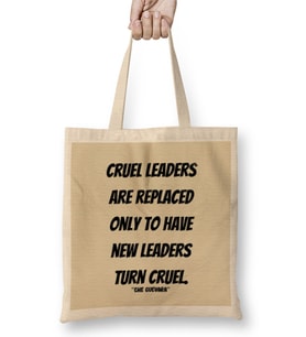 Che Guevara Quotes Gift - Vintage Retro Rainbow Style Bez Çanta Uzun Saplı