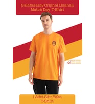 Galatasaray Orijinal Lisanslı Match Day T-Shirt (Sarı)