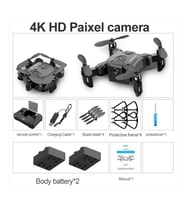 4K Kamera & 2 Bataryalı Mini Drone – Süper Akıcı Görüntü, Uzatılmış Uçuş Süresi  Kompakt & Yüksek P