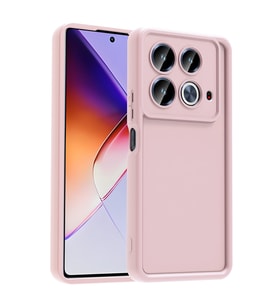 İnfinix Note 40 4G Uyumlu Kılıf Kamera Korumalı Zore Ananas Kapak (Pembe)