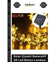 #Solar Günışığı Dış Mekan Peyzaj Aydınlatma Panel Solar Çiçekli Dekoratif 30 Led Bahçe Lambası