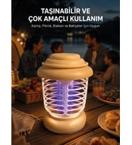 Askılı Tasarıma Sahip LED Aydınlatmalı Sinek Kovucu
