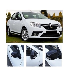 Renault Symbol 3 Sedan 2013-2020 Batman Parlak Siyah Ayna Kapağı