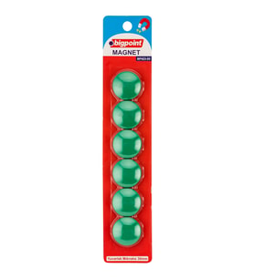 Bigpoint Magnet 30mm (Mıknatıs) Yeşil 6'lı Blister x 12 Blister