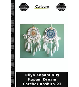 Özel Üretim Dekoratif Duvar Süsü Bohem Hediyelik Rüya Kapanı Düş Kapanı Dream Catcher Roshıta-23