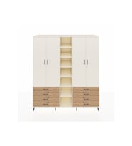 Kronos Dolap 10 Raflı 8 Çekmeceli 2 Askılı 220x59x243 Aytaşı-Aytaşı/Çam