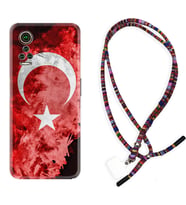 General Mobile GM 21 Pro GM 22 Pro Plus Kılıf Boyun Asklı Rasta Silikon Şanlı Türk Bayrağı 3 1395