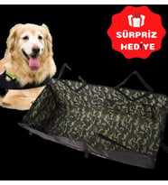 Oto Koltuk Üzeri Evcil Hayvan Köpek Şilte Kamuflaj Desen Örtü
