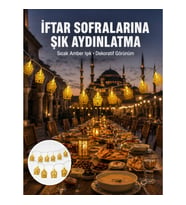 Mey İthalat® Dekoratif Ramazan LED Işık Pilli Cami Tasarımlı Zincir Aydınlatma Yeni Nesil