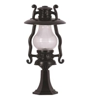 AVONNI BSU-68047-BSY-KOP Siyah Boyalı Dış Mekan Aydınlatma E27 Aluminyum Akrilik Cam 30cm