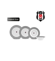 x Beşiktaş Lisanslı Forever Bone 24 Parça 6 Kişilik Yemek Takımı