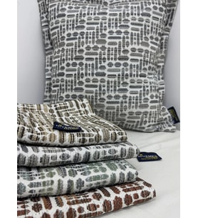 NİVEMESHOME KIRLENT KILIFI 45X45 LİSA 04 GRİ