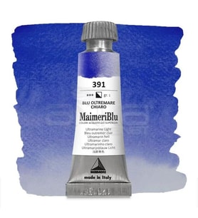 Maimeri Blu Tüp Sulu Boya 12 ml S1 No:391 Ultramarine Light